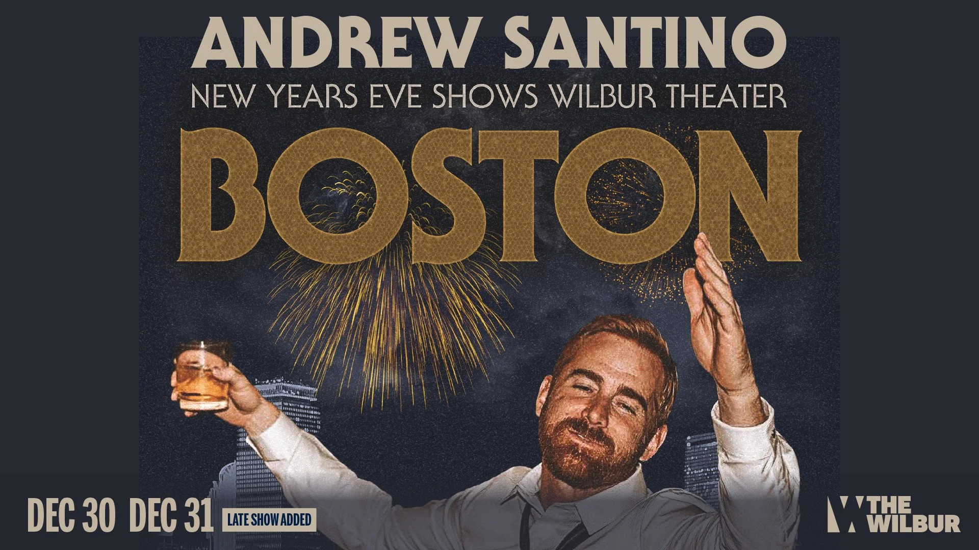 Andrew Santino: New Year's Eve Shows: December 30th & December 31st at The Wilbur