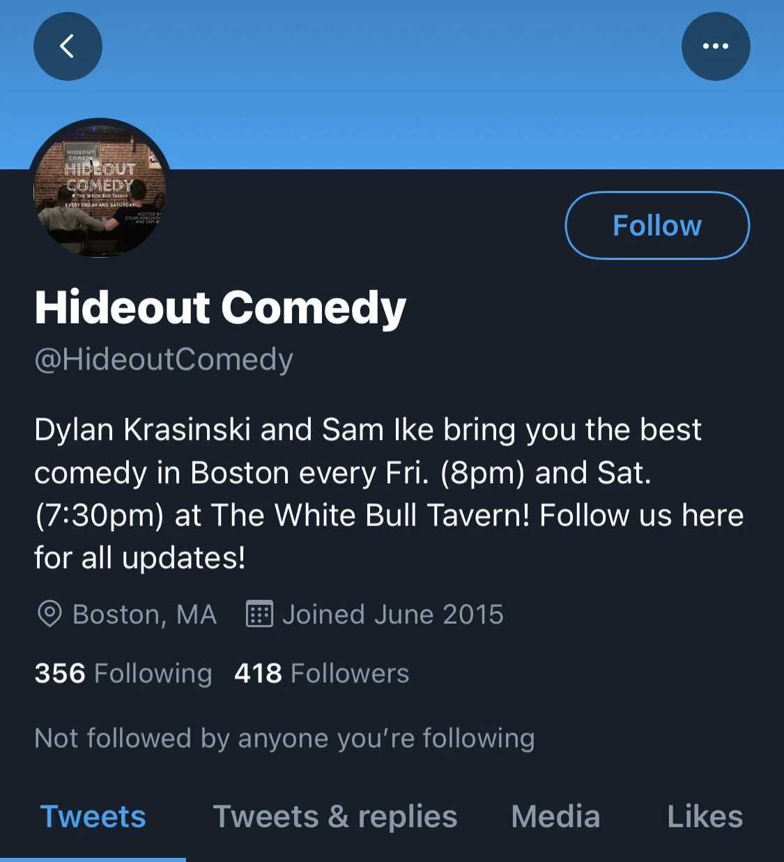 Hideout Comedy has Returned! 1 Hideout Comedy has Returned!