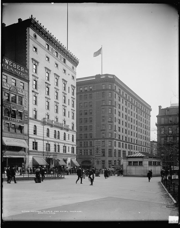   Boston Masonic Temple, Tremont St, 19th century  
