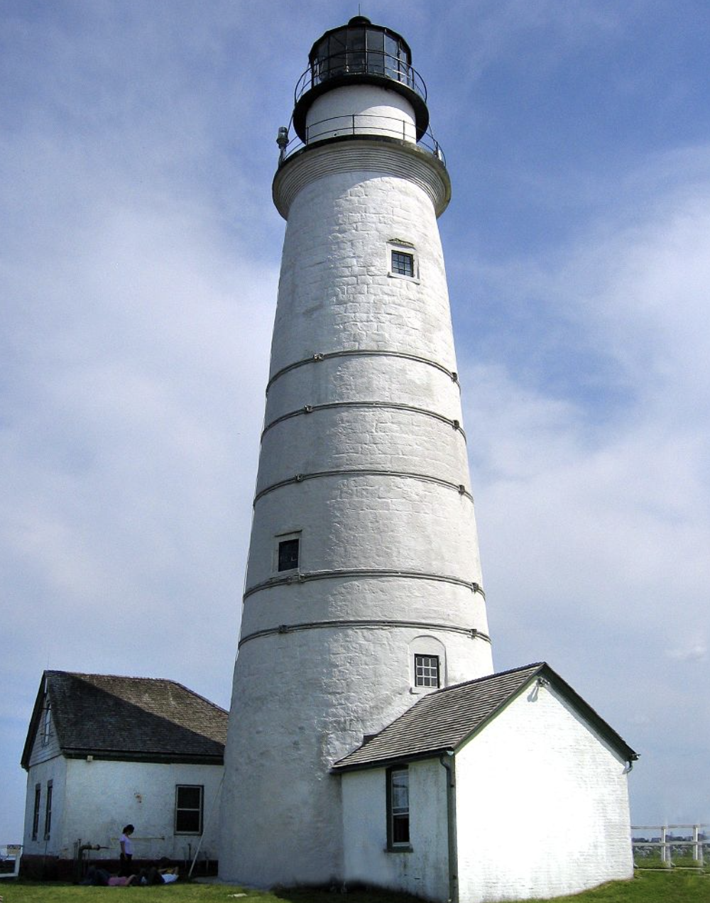  Boston Light lighthouse on Little Brewster island. 
