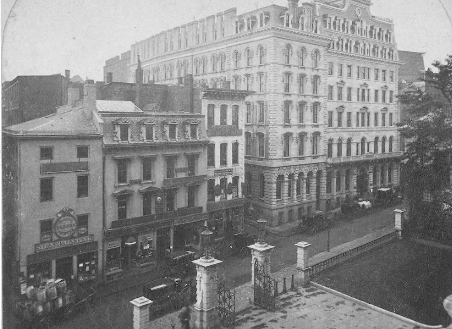  The Parker House as it looked in 1866, eleven years after opening 