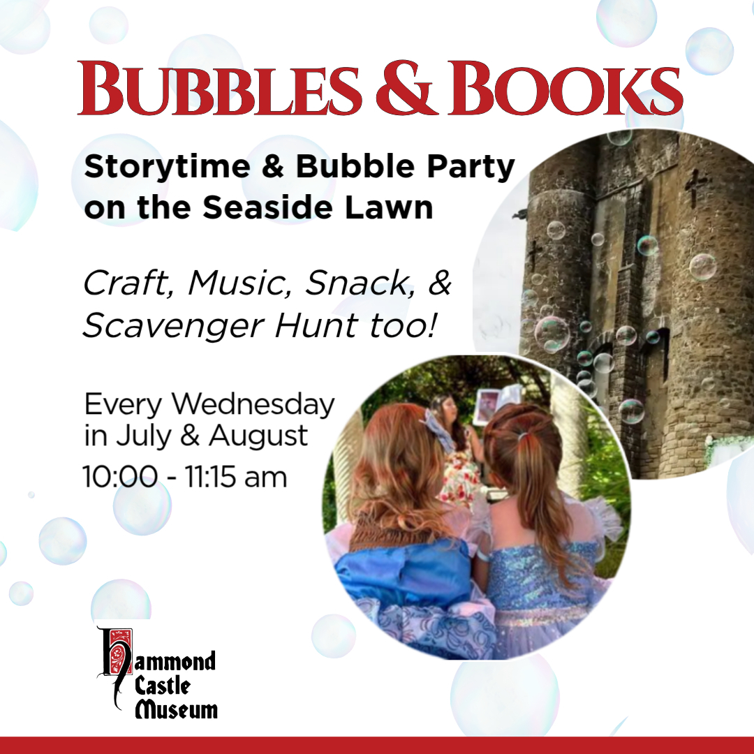 Bubbles and Books Storytime on the Seaside Lawn