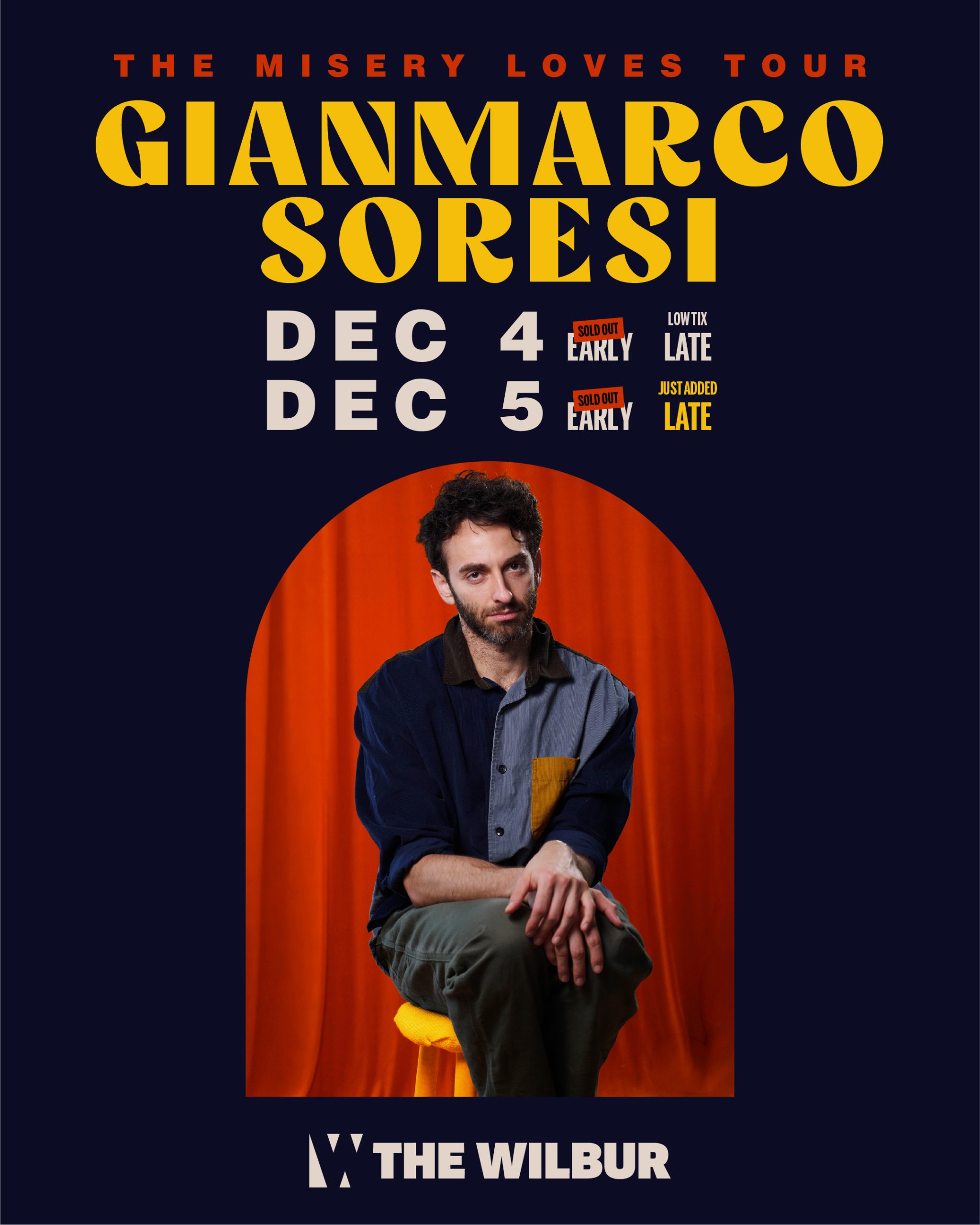 Gianmarco Soresi: The Misery Loves Tour 1 Gianmarco Soresi: The Misery Loves Tour