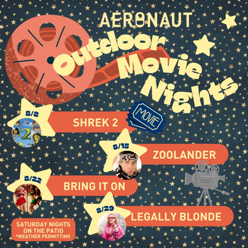 Outdoor Movie Nights at Aeronaut