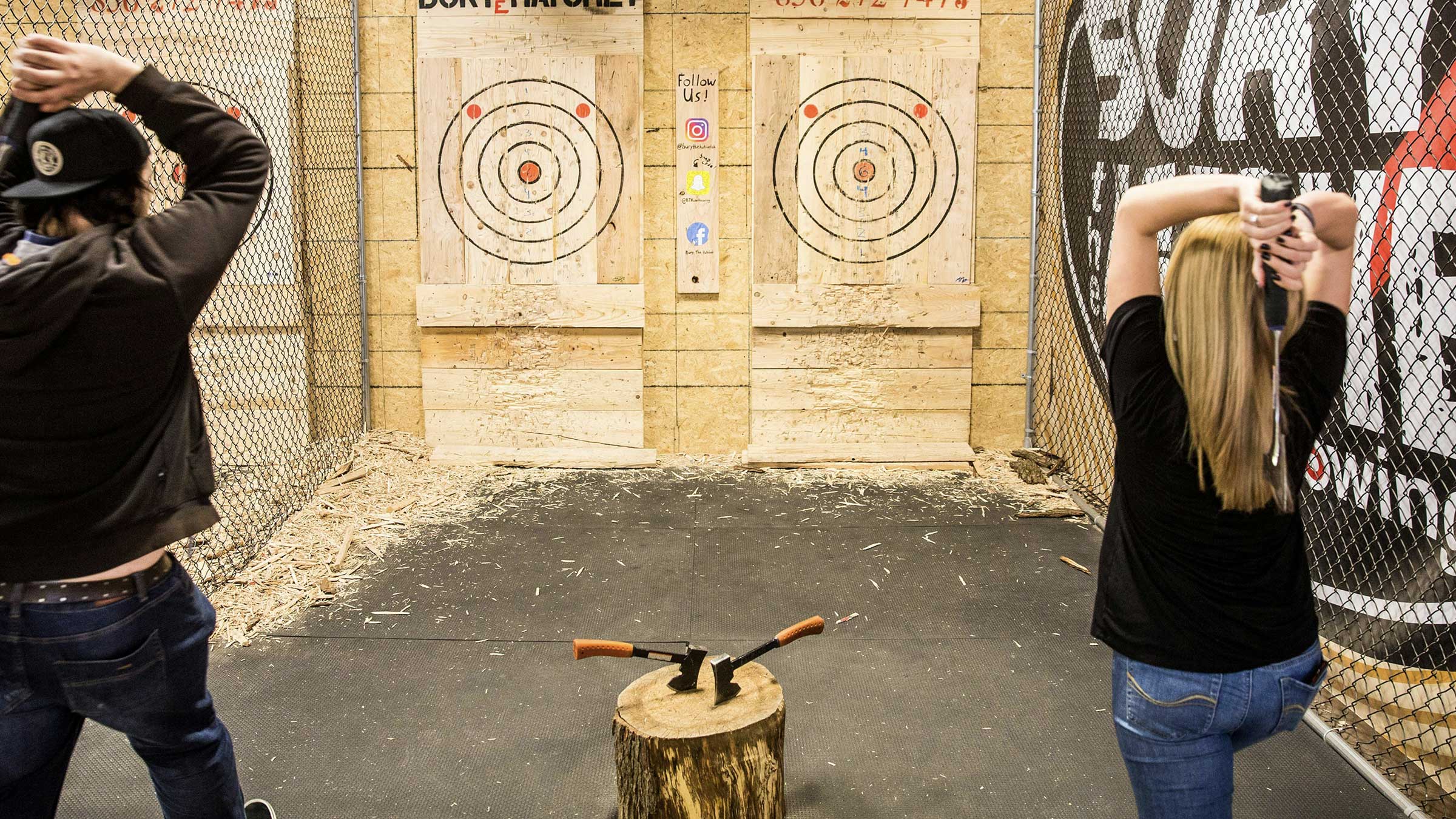 Rebar Axe and Darts, activities in Everett