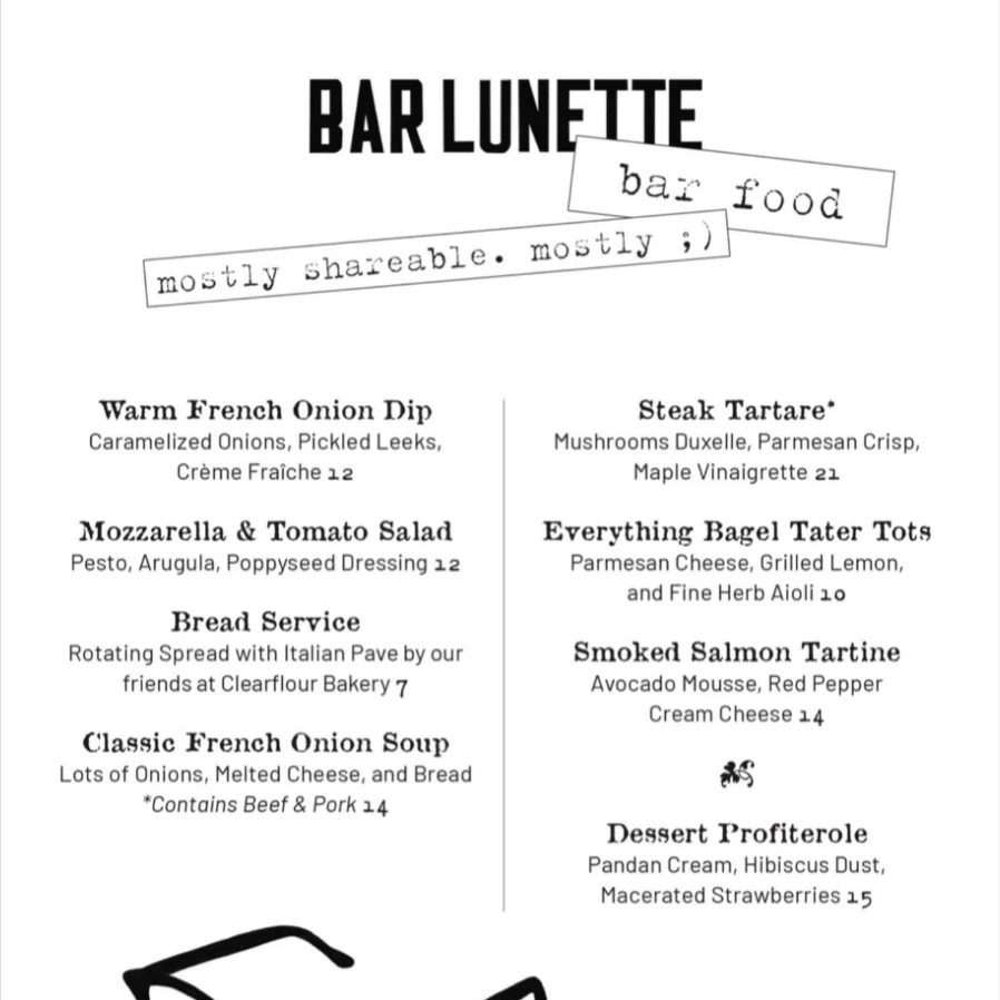 Bar Lunette, cocktails in Brookline