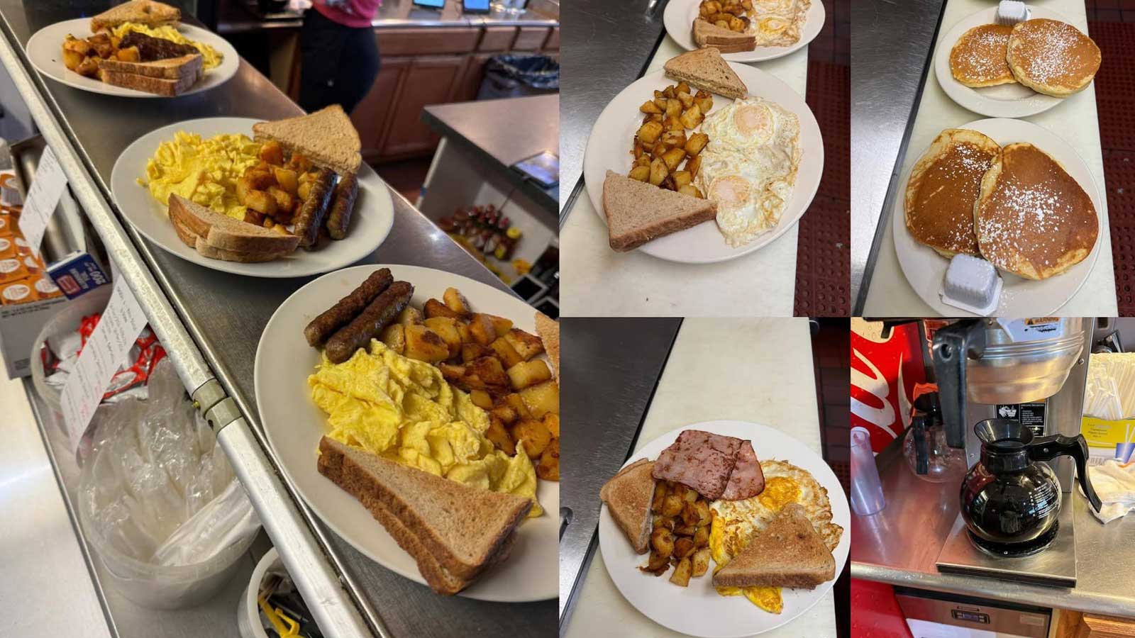 Eddy’s Diner, breakfast in Malden