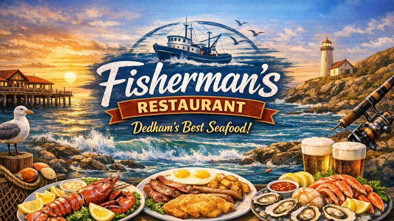 Fisherman’s Restaurant, seafood in Dedham