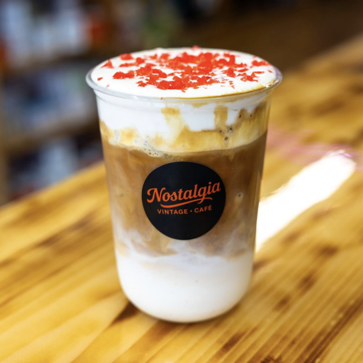 Nostalgia Vintage Cafe, coffee in Somerville