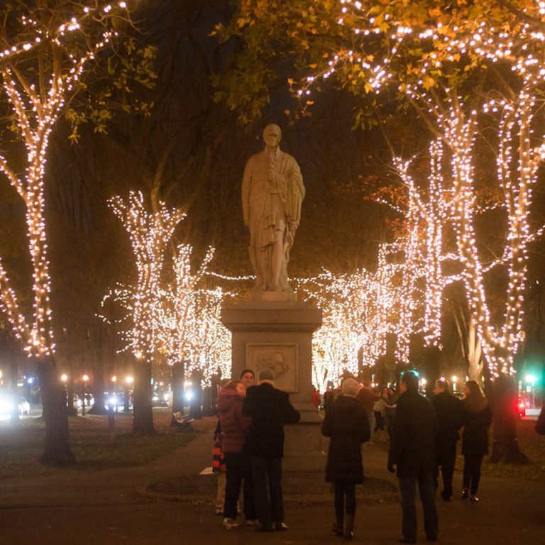 Lighting of the Commonwealth Avenue Mall