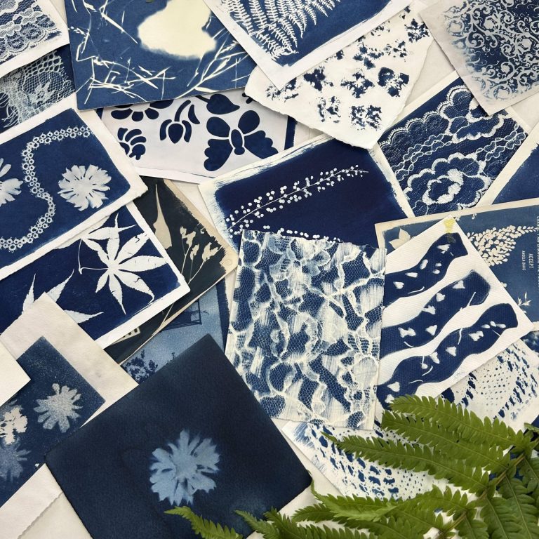 Eve Sage Cyanotypes x Ula Crafternoons