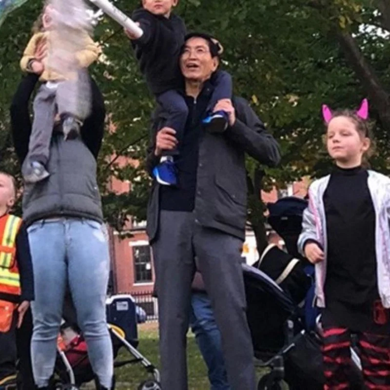 Families at the Fall-o-Ween Children's Festival on Boston Common.