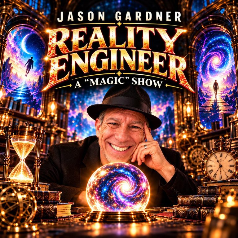 Jason Gardner on the poster for Reality Engineer.